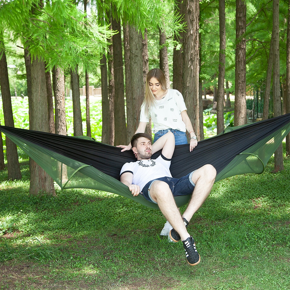 Cheap Goat Tents Parachute Fabric Portable Outdoor Camping Hammock with Mosquito Net  Hanging Swing Sleeping Bed Tree Tent   